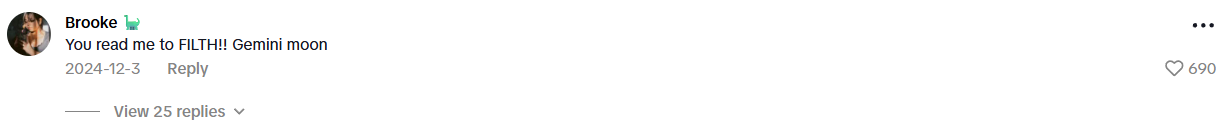 TikTok comment testimonial 2