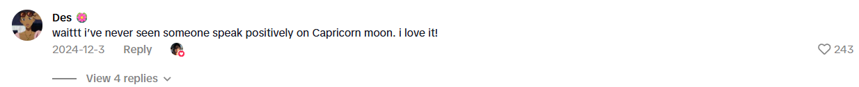 TikTok comment testimonial 4