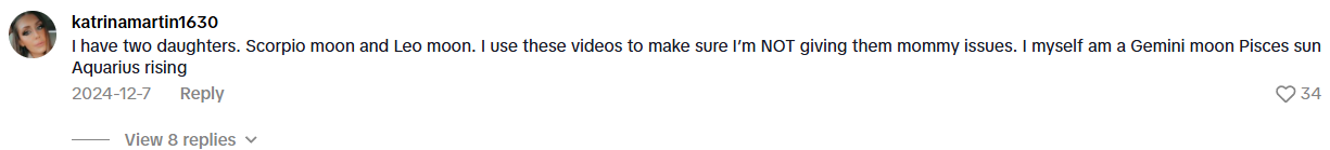 TikTok comment testimonial 7