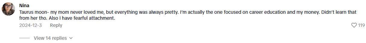 TikTok comment testimonial 8